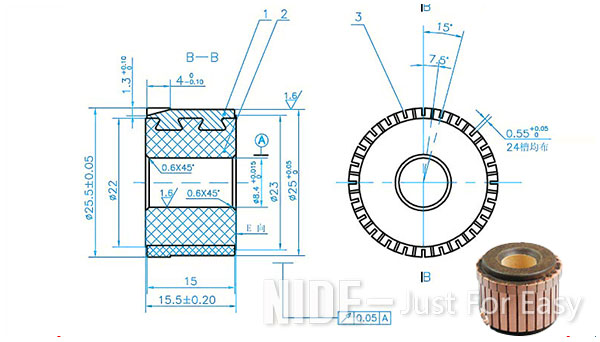 24 segments commutator for electric motor.jpg