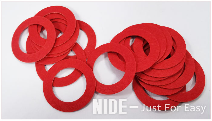 Vulcanized Paper Insulation Red Steel Paper Gasket 