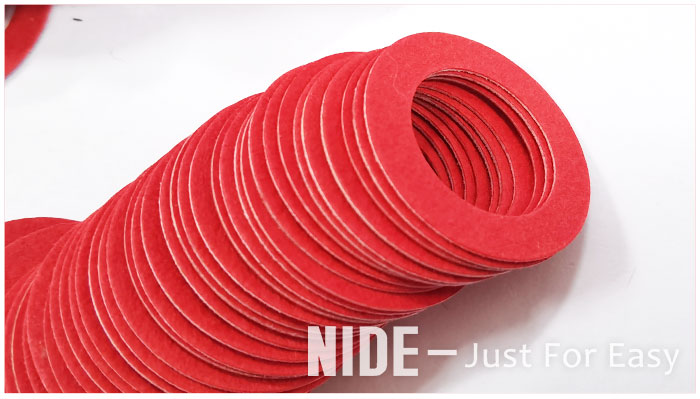 Vulcanized Red Steel Paper Gasket Custom