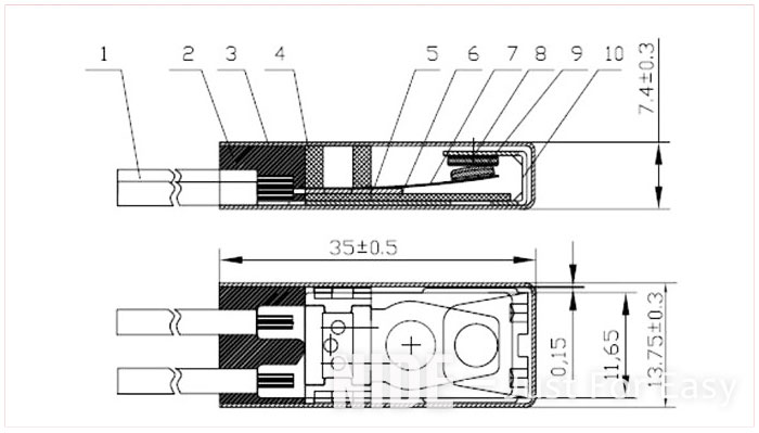 8AMC Thermal Protector drawing