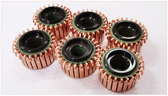 DC motor commutator